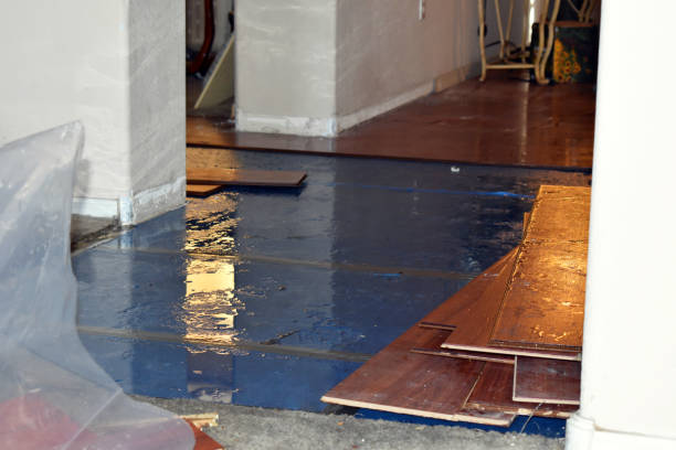 Professional Flood Cleanup technician working in Rougemont, NC